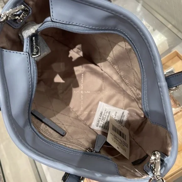 Michael Kors Xs Cryl Conv Tz Tote Pale Blue - Picture 3 of 16